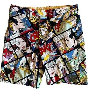 LOUDMOUTH 11"‎ Crak Comic Print Shorts